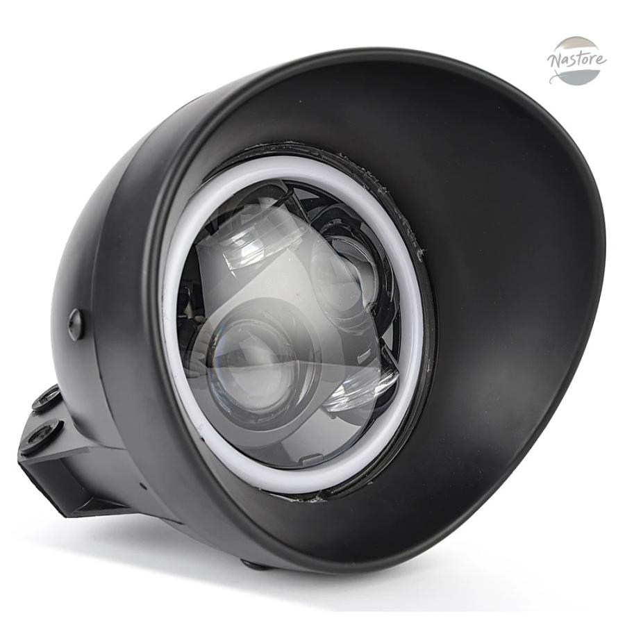 ブランド登録なし - 並行輸入品 ホンダ 自動二輪車 カスタム スズキ 頭顱 ともし火 LED 5.75in ハーレー カスタム一部分 一部分 装身具