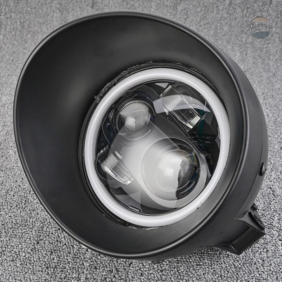 ブランド登録なし - 並行輸入品 ホンダ 自動二輪車 カスタム スズキ 頭顱 ともし火 LED 5.75in ハーレー カスタム一部分 一部分 装身具