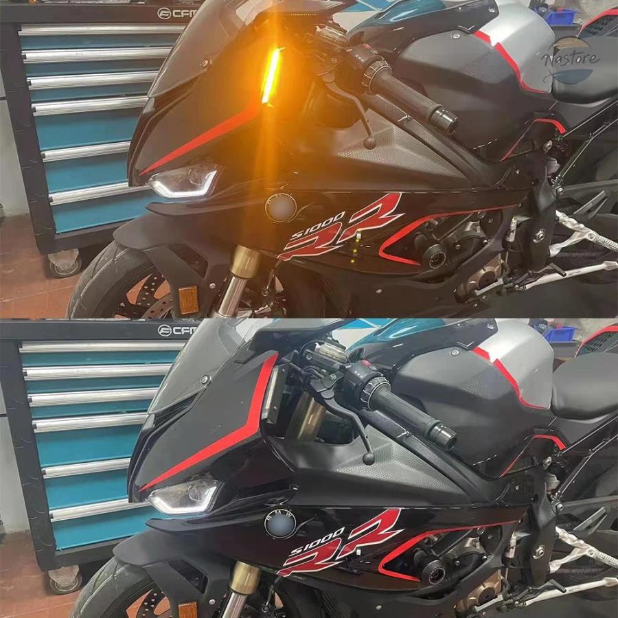 並行輸入品 BMW S1000RR バイク 2019 23 LEDフロントウィンカーライト インジケータランプ カスタムパーツ パーツ アクセサリー