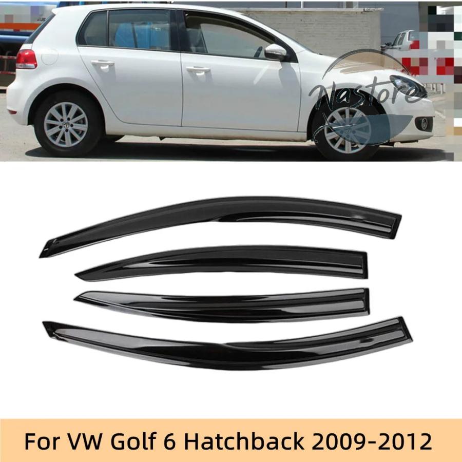 並行輸入品 フォルクスワーゲン volkswagen mk6 カバー ガード vw ゴルフ 6 ハッチバック 2009-2012 ウィンドウバイザー