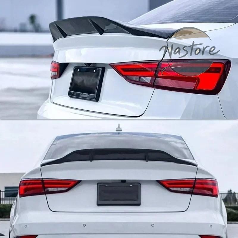 並行輸入品 アウディ audi r4 スポイラー リア キット スタイル トランク テールウィング a3 s3 rs3 8v セダン 2016-2020 カスタムパーツ 部品 アクセサリーの画像