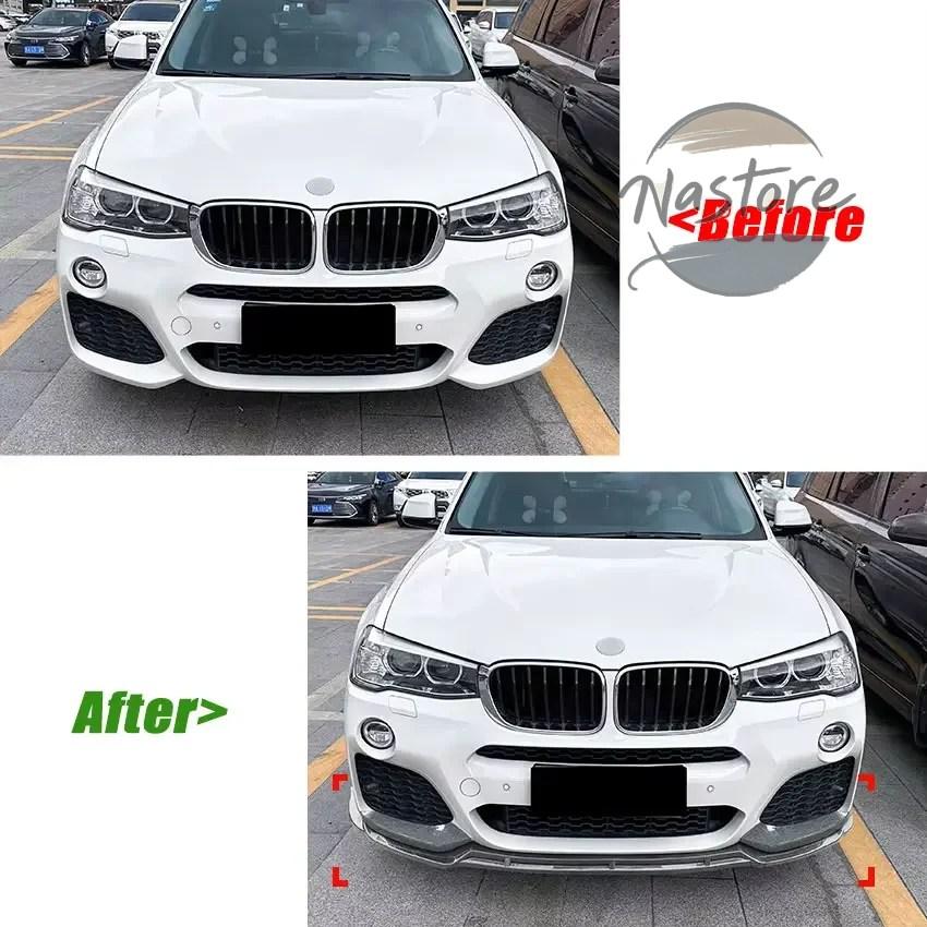 並行輸入品 BMW 外装 フロント キット ガード 部品 カスタムパーツ アクセサリー x3 f25 x4 f26 lci m sport 2014-2017 バンパーリップ コーナー_7