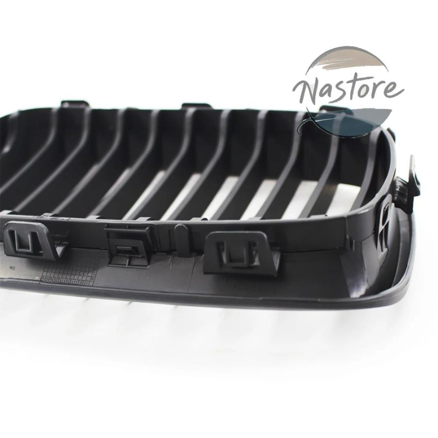 並行輸入品 BMW フロント 部品 カスタムパーツ アクセサリー 左＆右車マットブラックグリルグリル f20 11-14の画像