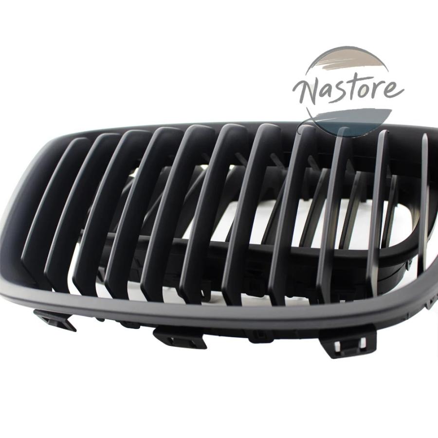 並行輸入品 BMW フロント 部品 カスタムパーツ アクセサリー 左＆右車マットブラックグリルグリル f20 11-14の画像