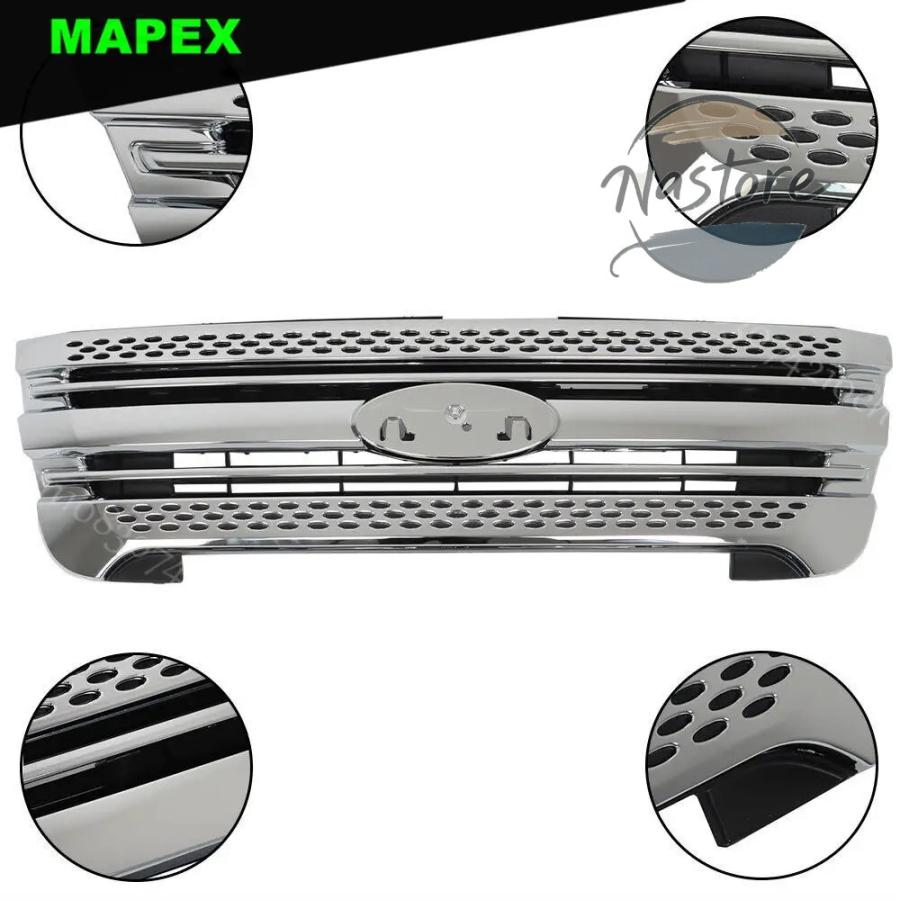並行輸入品 フォード ford フロント 部品 カスタムパーツ アクセサリー エクスプローラー 2011-2015 バンパー アッパーグリルアセンブ_9