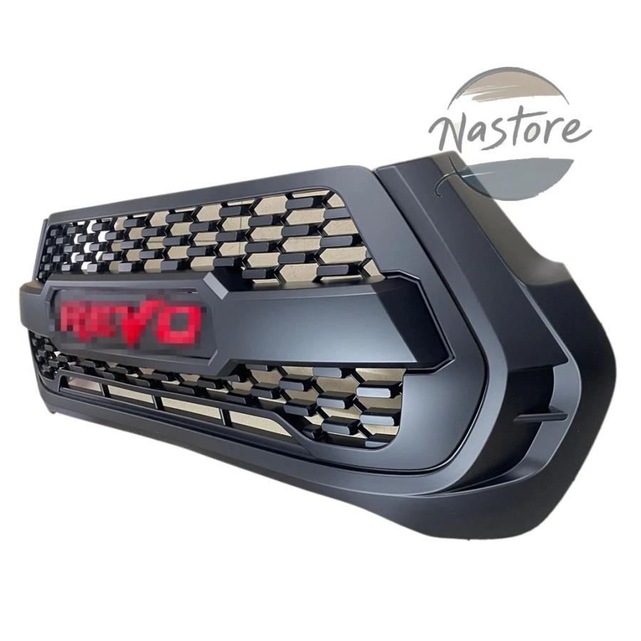 並行輸入品 トヨタ toyota カバー フロント カスタム 部品 カスタムパーツ アクセサリー デューク4wd ハイラックス レボ 2021-23 グリル バンパーの画像