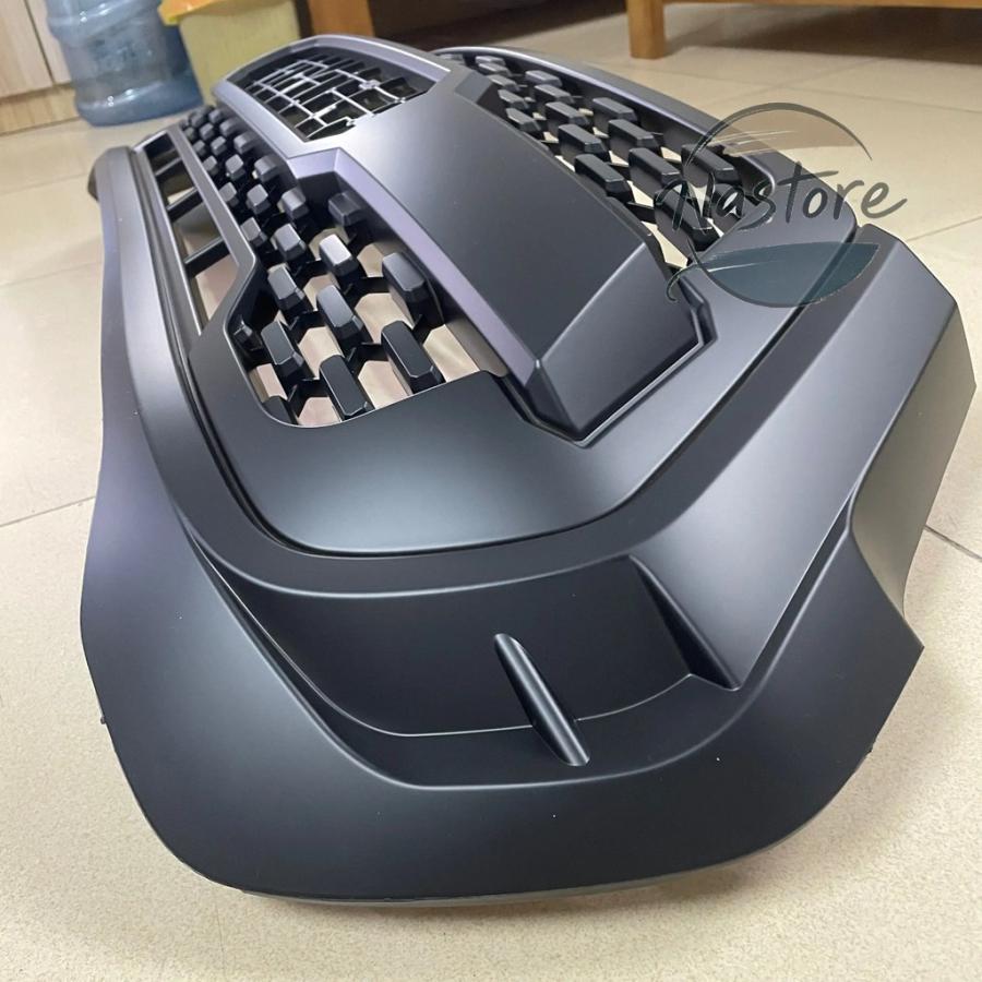 並行輸入品 トヨタ toyota カバー フロント カスタム 部品 カスタムパーツ アクセサリー デューク4wd ハイラックス レボ 2021-23 グリル バンパーの画像