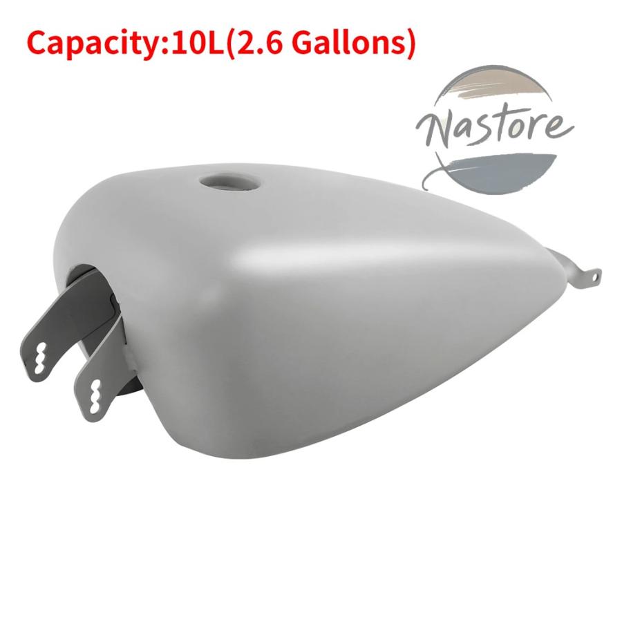 並行輸入品 バイク 部品 カスタムパーツ アクセサリー 2.6ガロン 10l ガス燃料タンク キャブレター ハーレー スポーツスター アイアン xl1200 2004-2006の画像
