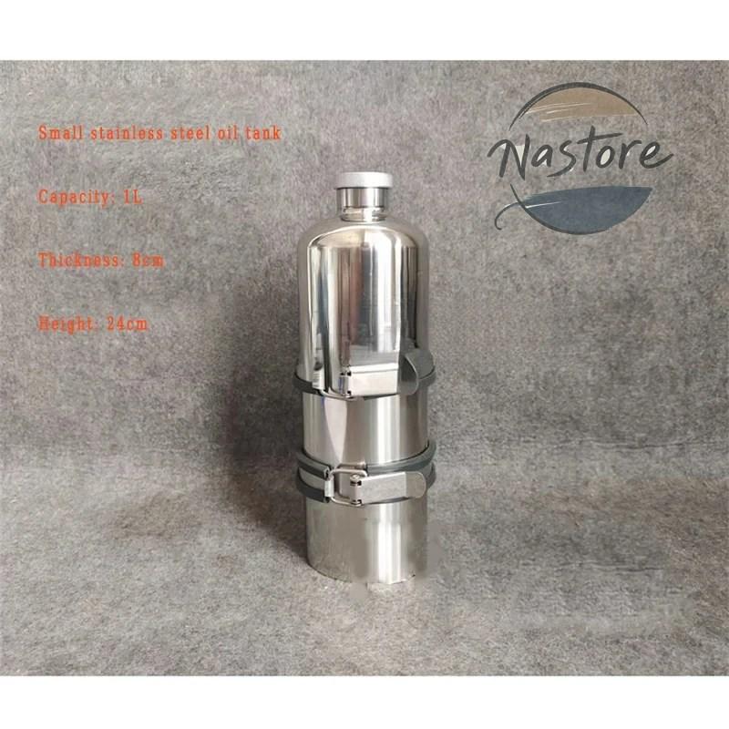 並行輸入品 カスタムパーツ 1l 1.5l 1.8l ステンレス燃料ボトル