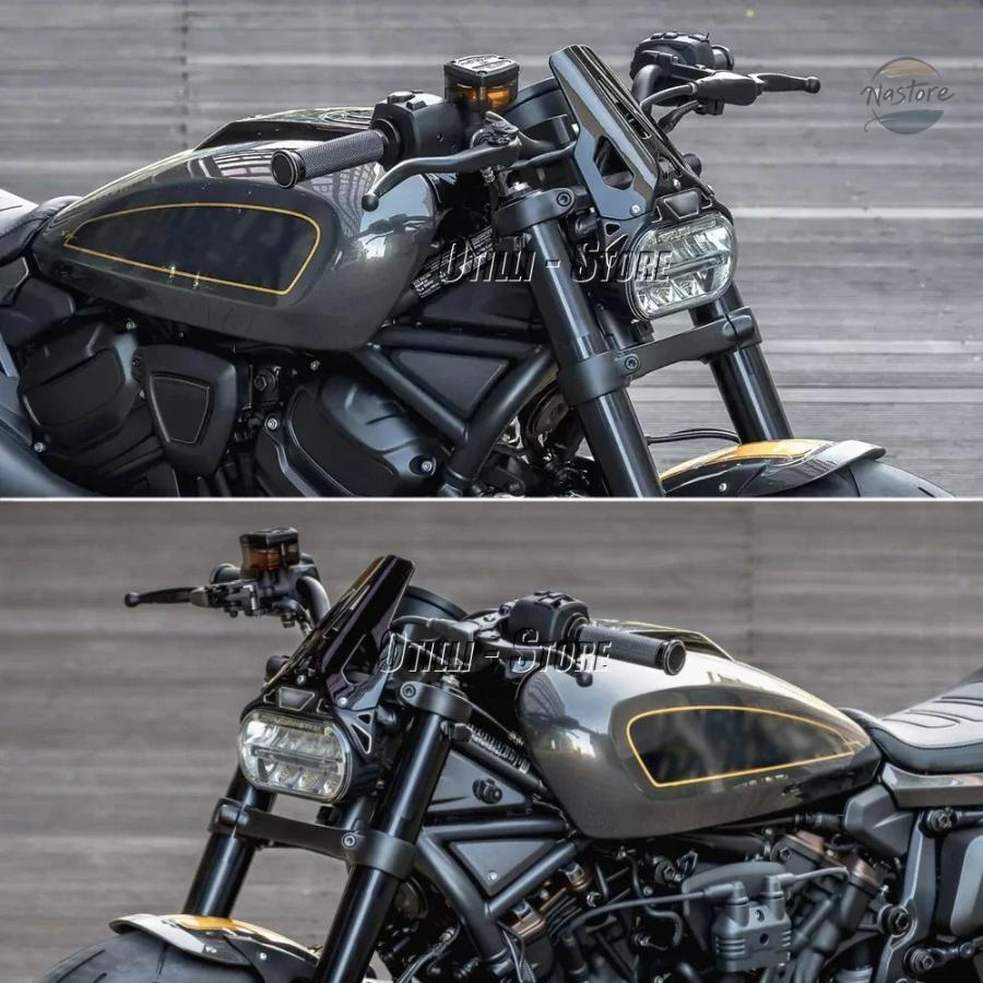 並行輸入品 RH1250S バイク フロント スポーツスター S 2021 2023 風防 ウィンドデフレクター カスタムパーツ パーツ アクセサリー_6