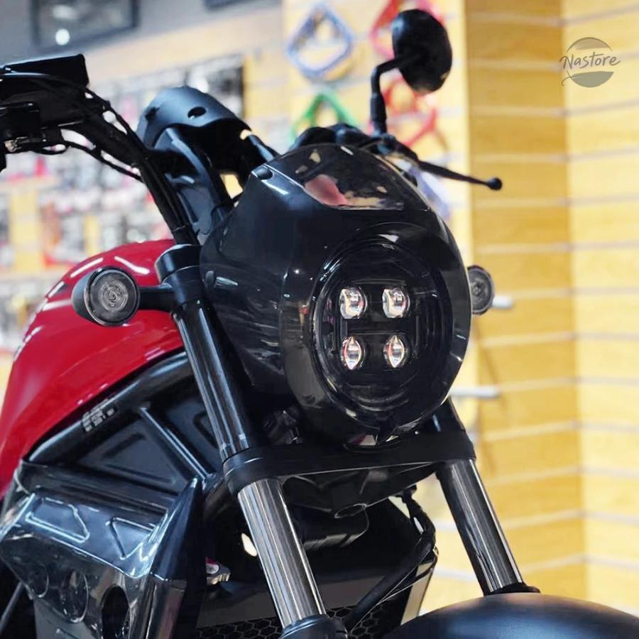 並行輸入品 ホンダ CMX500 カバー ウインドシールド ヘッド REBEL500 2017 2023 ライト カスタムパーツ パーツ アクセサリーの画像