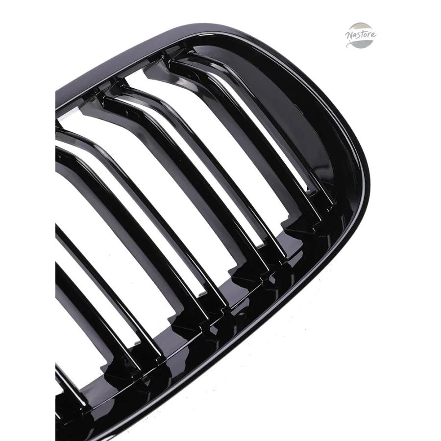 並行輸入品 フロントバンパーキドニークロームグリルレーシングメッシュレーシンググロスブラックグリルカバー BMW 3 シリーズ E92 E93 2005-2009 325I 3_10