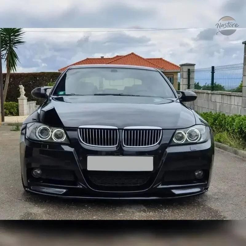 並行輸入品 フロントバンパーリップスプリッター カーパーツ カーアクセサリー ボディキット BMW 3シリーズ E90 E91 M-TECH 2005-2008 セダン4ドア 320I_8