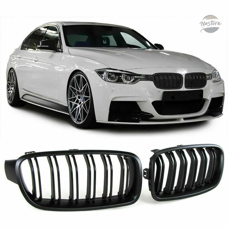  ブラックキドニーグル マット 並行輸入品 フロントキドニーグリルグリルマットブラック BMW F30 F35