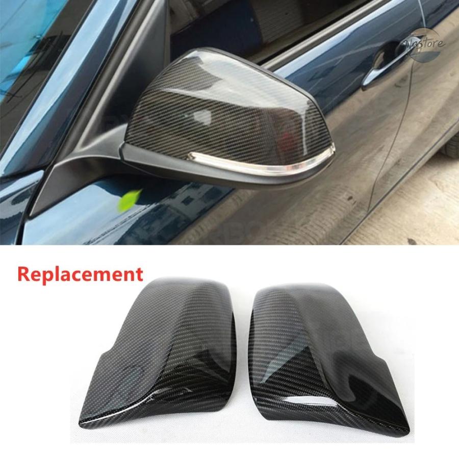 並行輸入品 2 個カーボンリアビューミラーカバーキャップ BMW 1 2 3 4 X シリーズ F20 F21 F22 F23 F30 F31 F32 F33 F36 X1 E84 12-17 適合_4