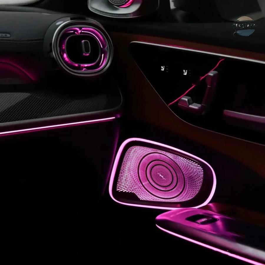 並行輸入品 メルセデスベンツ用スピーカーカバー LEDライト付きランプ