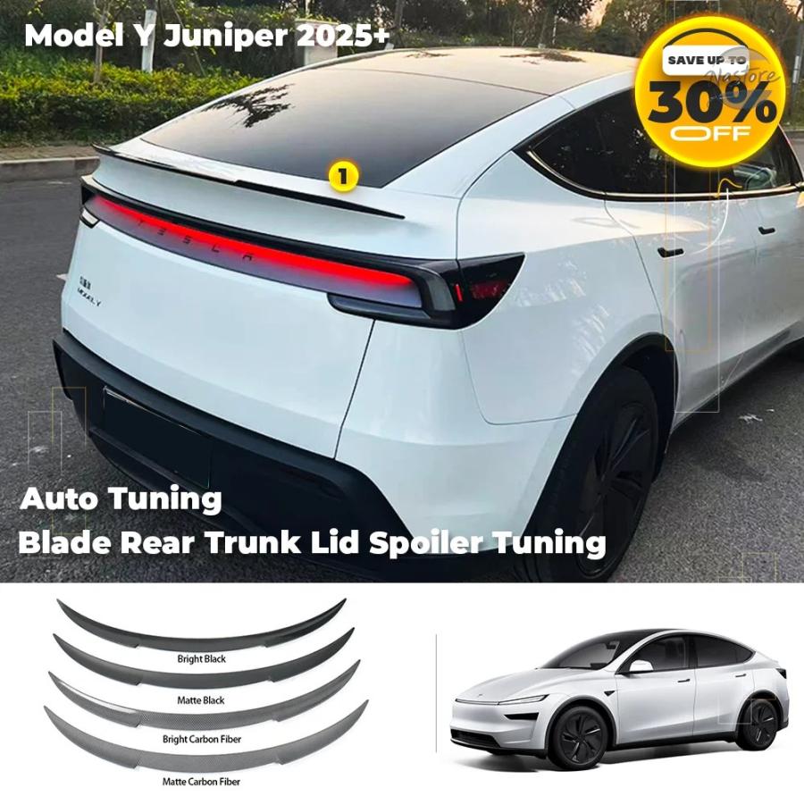 並行輸入品 光沢カーボンリアトランクスポイラートリムキット テスラ