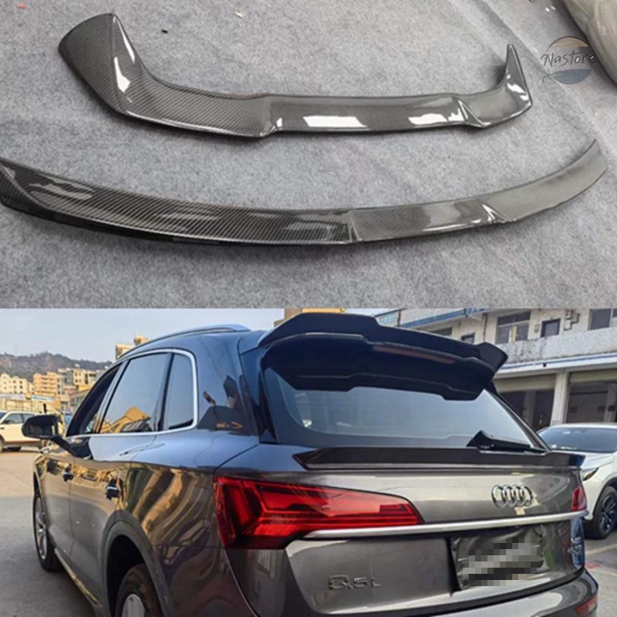 並行輸入品 アウディ Q5 Q5L スポイラー 2019-22 カーボン車リアミドルスポイラーアクセサリーボディキットの画像