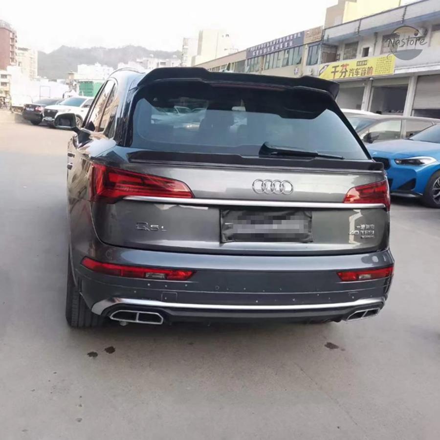 並行輸入品 アウディ Q5 Q5L スポイラー 2019-22 カーボン車リアミドルスポイラーアクセサリーボディキットの画像