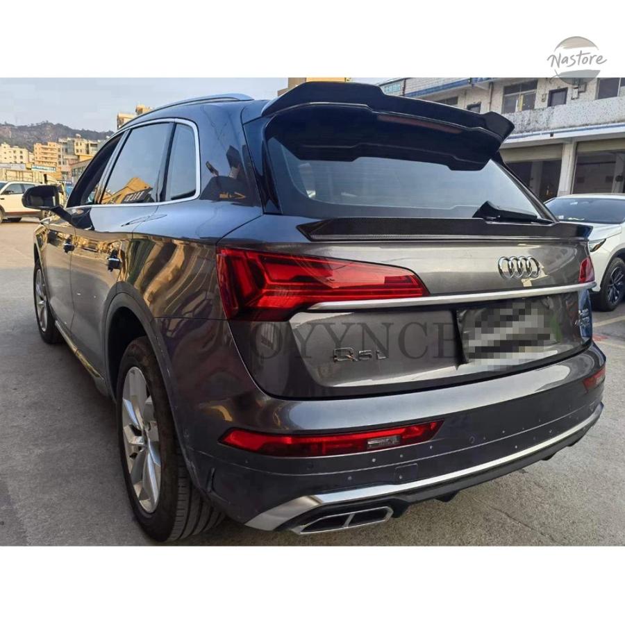 並行輸入品 アウディ Q5 Q5L スポイラー 2019-22 カーボン車リアミドルスポイラーアクセサリーボディキットの画像