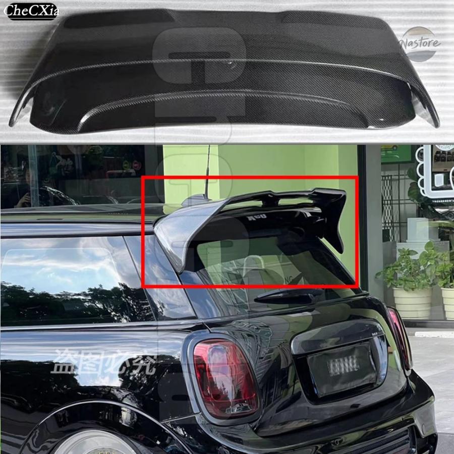 並行輸入品 FOR MINI COOPER F56 2 DOORS AG STYLE SPOILER HIGH QUALITY CARBON FIBER MATERIAL 2014-2022 REAR ROOF WING SPOILER_8