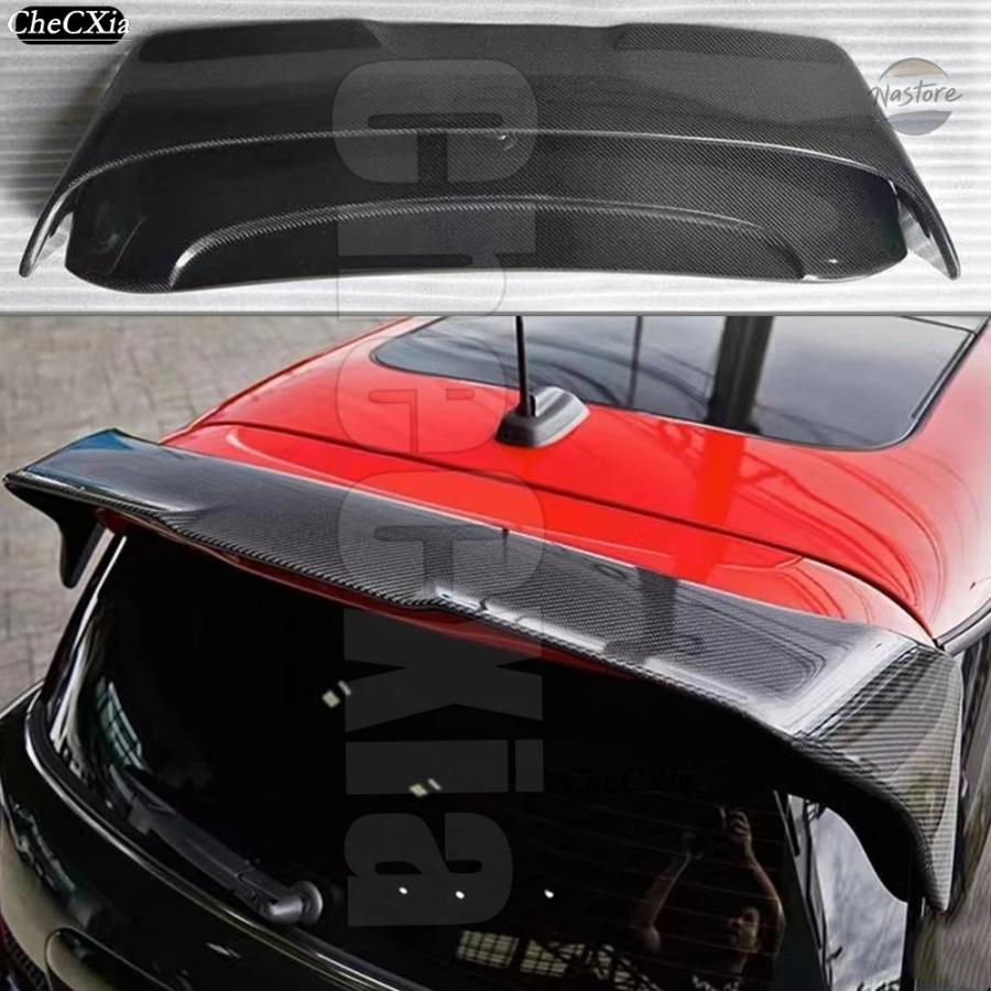 並行輸入品 FOR MINI COOPER F56 2 DOORS AG STYLE SPOILER HIGH QUALITY CARBON FIBER MATERIAL 2014-2022 REAR ROOF WING SPOILER_10