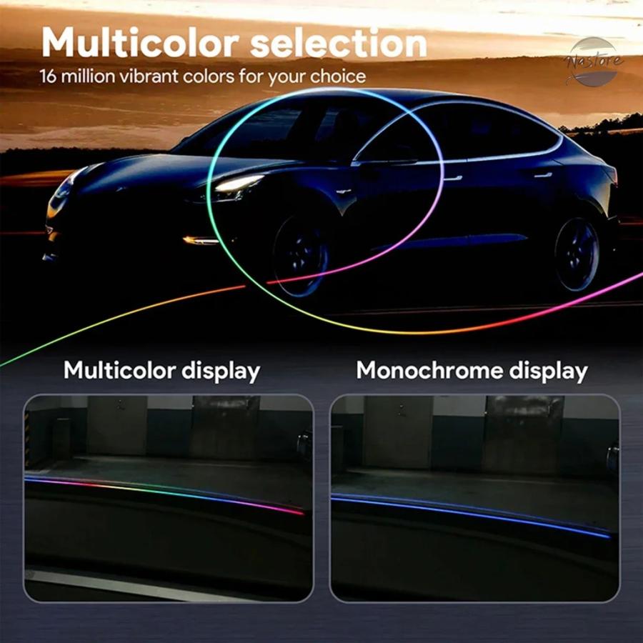 並行輸入品 140/150 CM LED アンビエントライト USB フロントガラス
