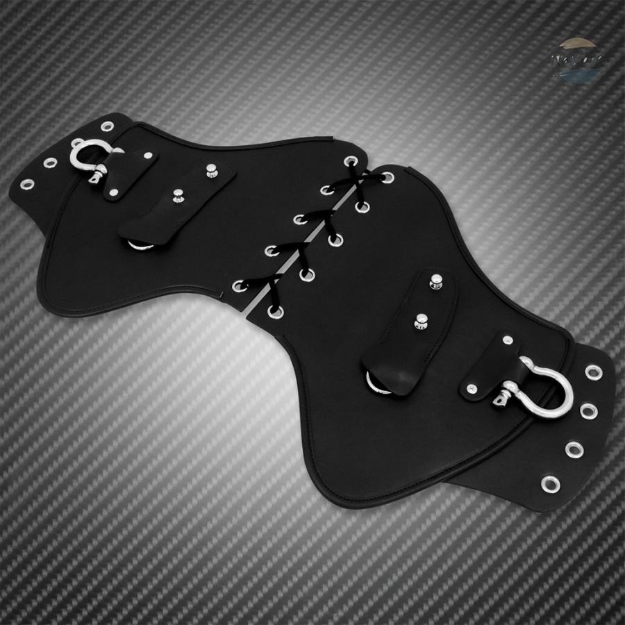 並行輸入品 バイク カバー エンジン 汎用熱サドルシールドpuレザーツーリングハーレー カスタムパーツ 部品 アクセサリーの画像