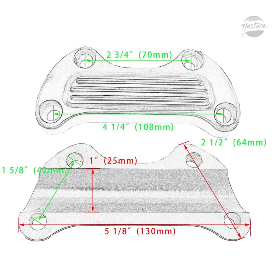 並行輸入品 ハンドル ハーレースポーツスター883 x l 1995-2015 バートップ 39mmサイドマウントスピロケーターブラケット カスタムパーツ 部品 アクセサリーの画像
