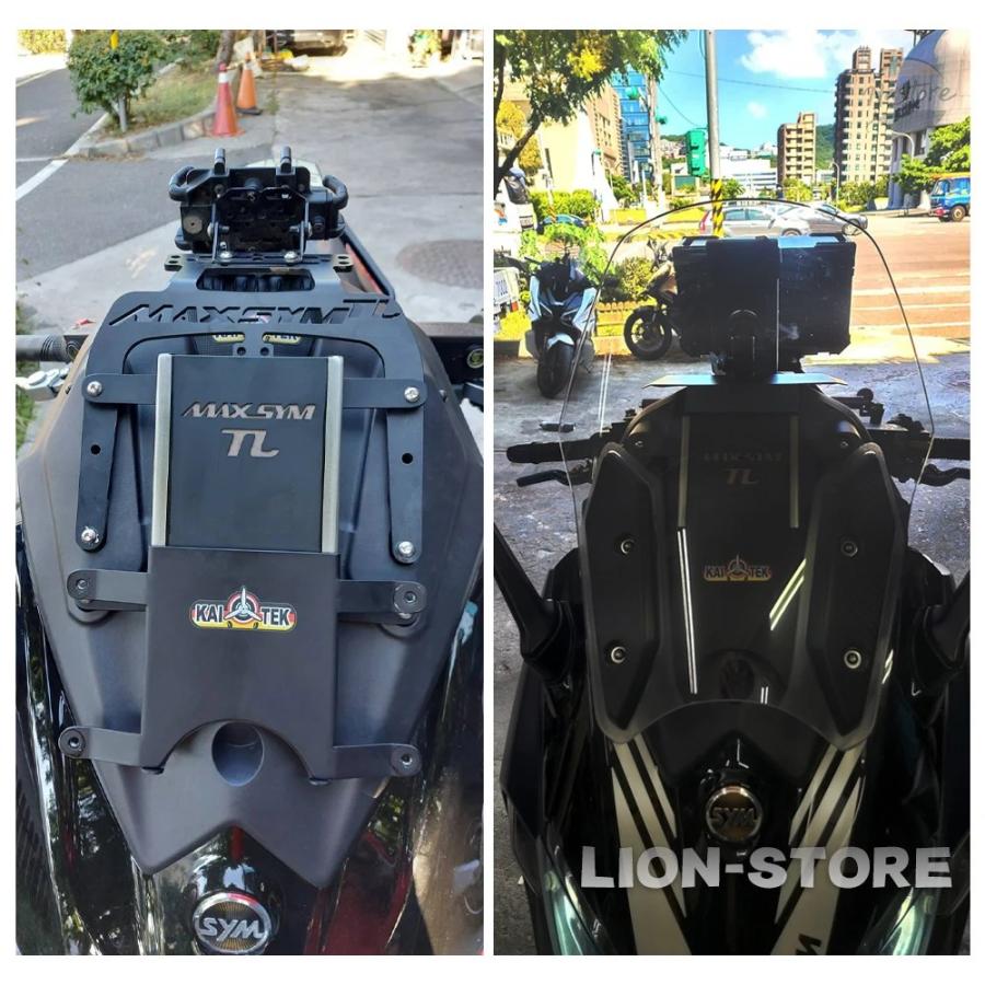 並行輸入品 tl465 アクセサリー カスタム 統合されたガラス製フロントガラス調整 携帯電話 ナビゲーションブラケット tl500 tl508 カの画像