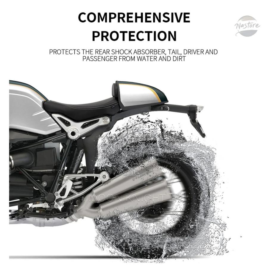 並行輸入品 BMW フェンダー ガード リアマッド アーバン スプラッシュ ハガーエクステンション ショックシールド rninet nine t カスタムパーツ 部品_2
