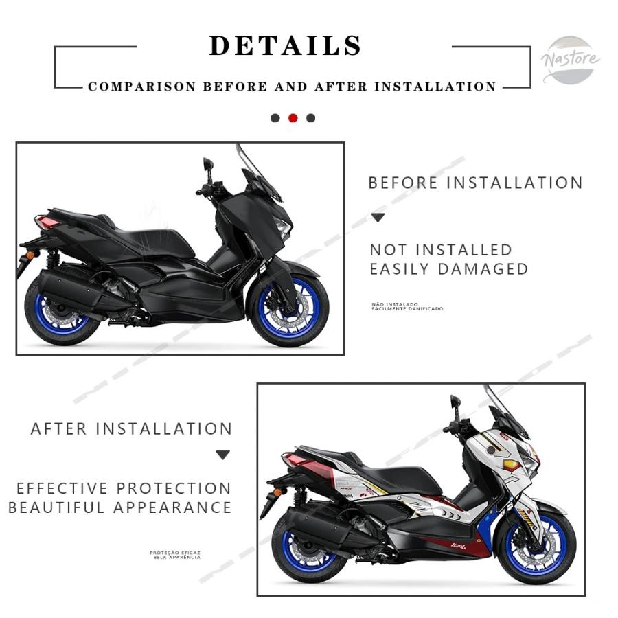 並行輸入品 バイク アクセサリー カスタム ステッカー x max 300 xmax