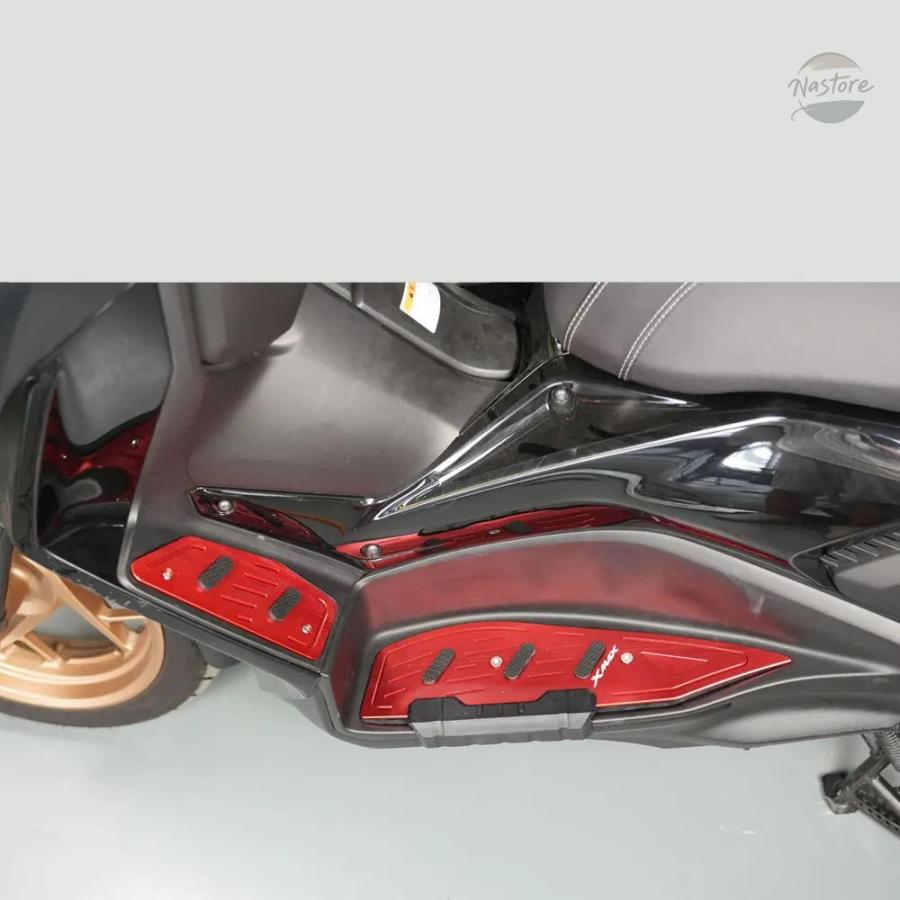 並行輸入品 ヤマハ バイク ペダル アクセサリー カスタム フットパッド xmax 300 合金ペグプレート カスタムパーツ 部品 アクセサリーの画像