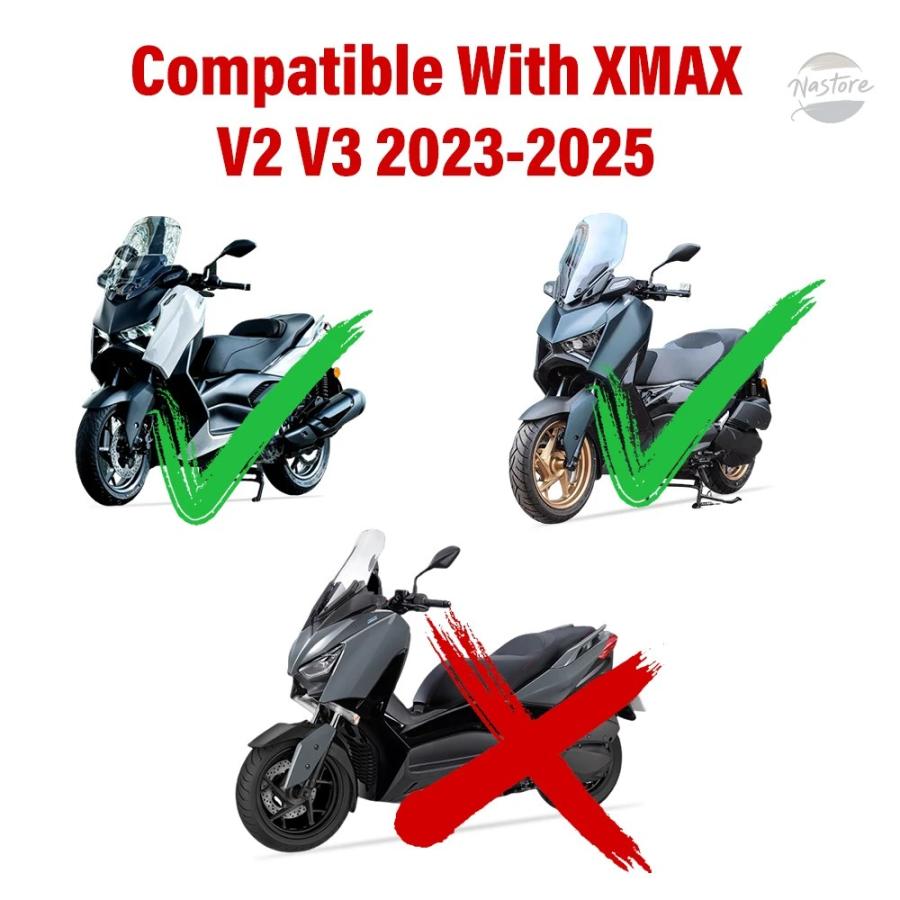 並行輸入品 v2 ヤマハ バイク ミラー ハンドル 屋外乗ホース水ボトルカップブラケットホルダー x-max 300 xmax250 xmax125 v3 2023-2025 カスタムパーツ 部品の画像