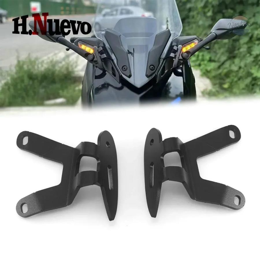 並行輸入品 x300 ヤマハ バイク ミラー アクセサリー カスタム 自転 プロテクター フロントガラス ブラケット クランプ 2023 2024 カスタムパーツ 部品_4