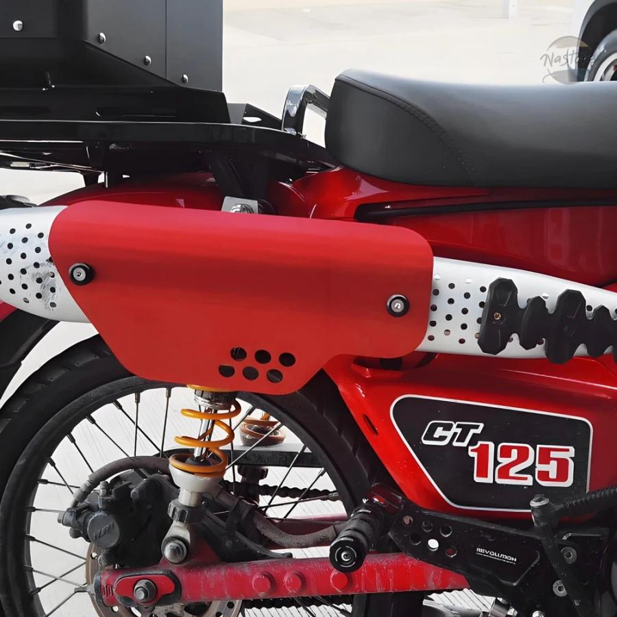 並行輸入品 ct125 バイク カバー マフラー プロテクターヒートシールド抗火傷ボード ct 125 トレイル 2020-2024 カスタムパーツ 部品 アクセサリー
