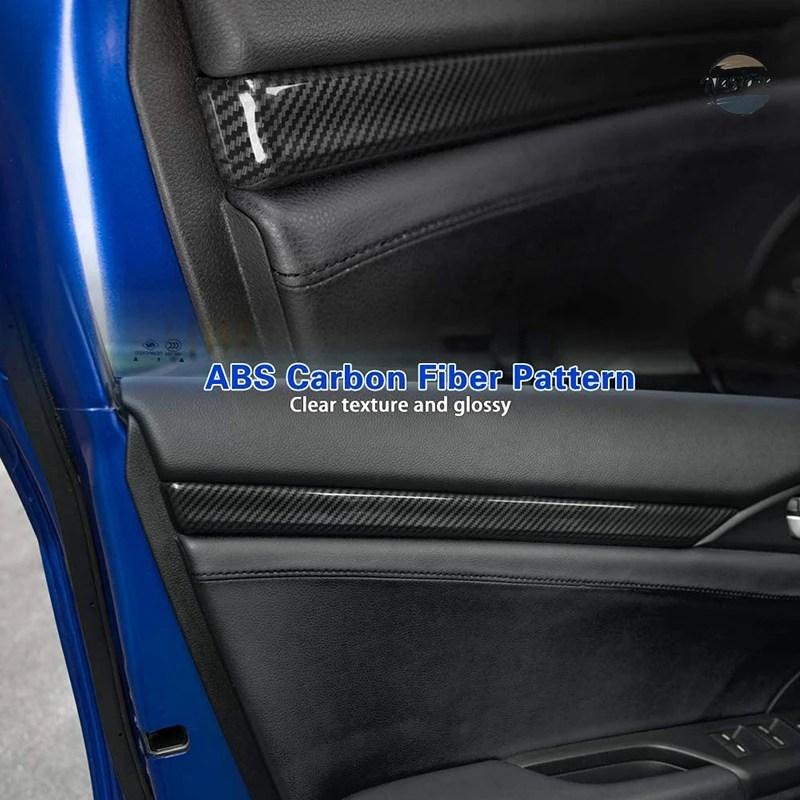 並行輸入品 ホンダ honda アクセサリー カスタム シビック 車内ドアパネル トリム 10世代 2016-19 2020 2021 カスタムパーツ 部品 アクセサリーの画像