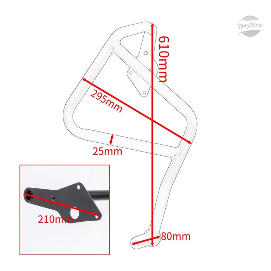 並行輸入品 ホンダ nx400 バイク ガード エンジン アクセサリー カスタム nx500 上部 カスタムパーツ 部品 アクセサリー_8