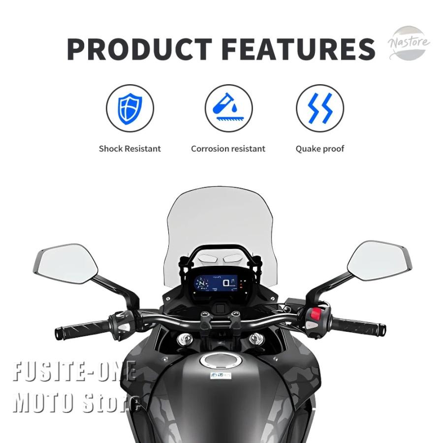 並行輸入品 cb200x バイク ミラー アクセサリー カスタム cb 200 × 200x cb400x 400x cb500x 500x カスタムパーツ 部品 アクセサリー_2