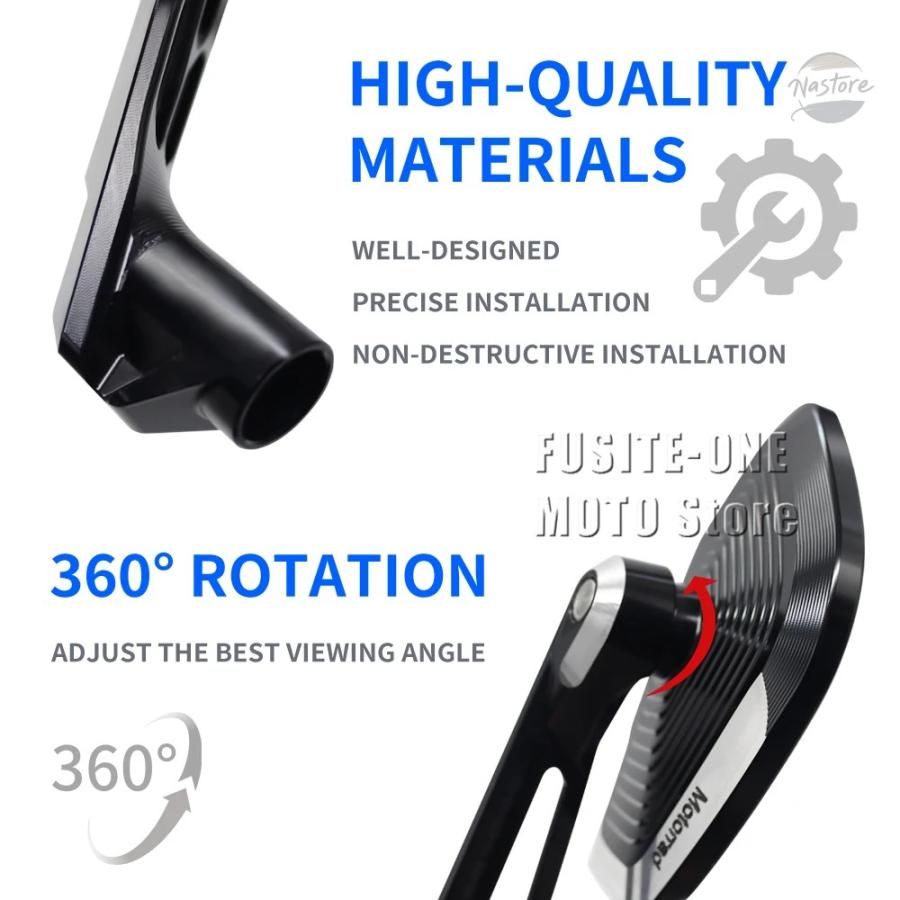 並行輸入品 cb200x バイク ミラー アクセサリー カスタム cb 200 × 200x cb400x 400x cb500x 500x カスタムパーツ 部品 アクセサリー_4
