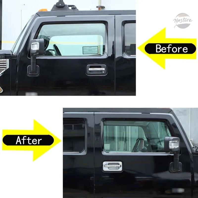 並行輸入品 ハマー h2 リップ アクセサリー カスタムパーツ 4 個 hummer 2003-2009 ステンレス カスタムパーツ 部品 アクセサリー_2