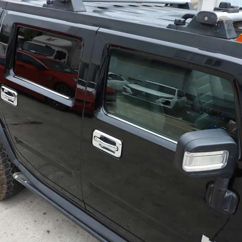 並行輸入品 ハマー h2 リップ アクセサリー カスタムパーツ 4 個 hummer 2003-2009 ステンレス カスタムパーツ 部品 アクセサリー_3