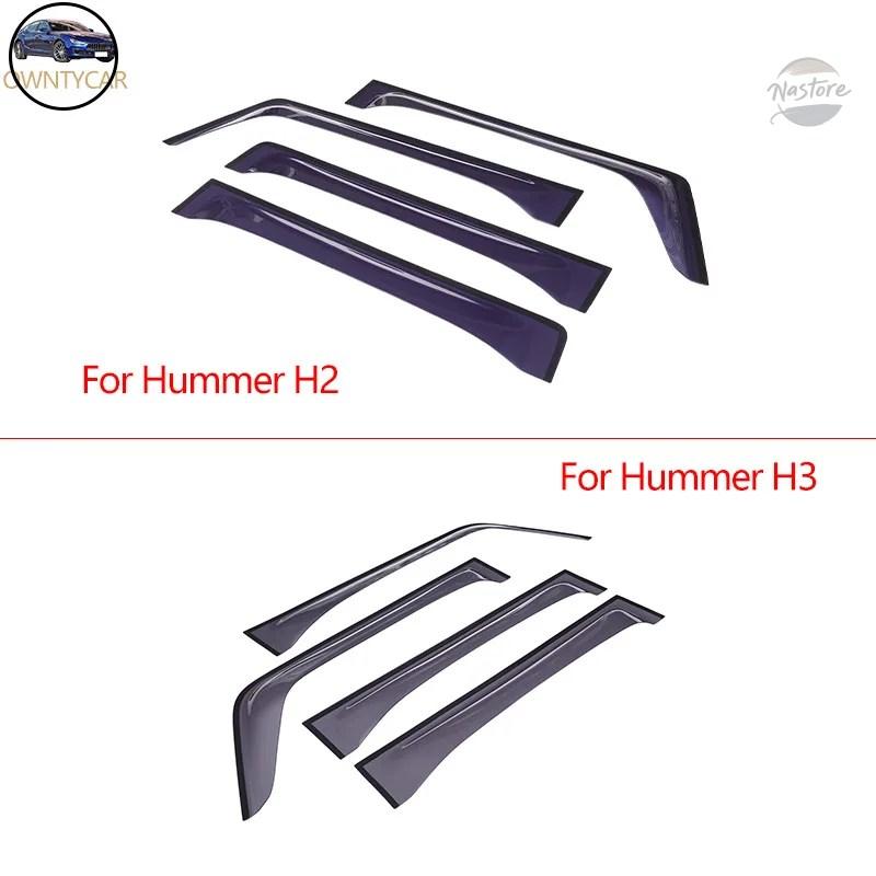 並行輸入品 ハマー アクセサリー 外装 カスタム hummerh2h3 2003-2009 abs バイザー 窓 雨 カスタムパーツ 部品 アクセサリー_3