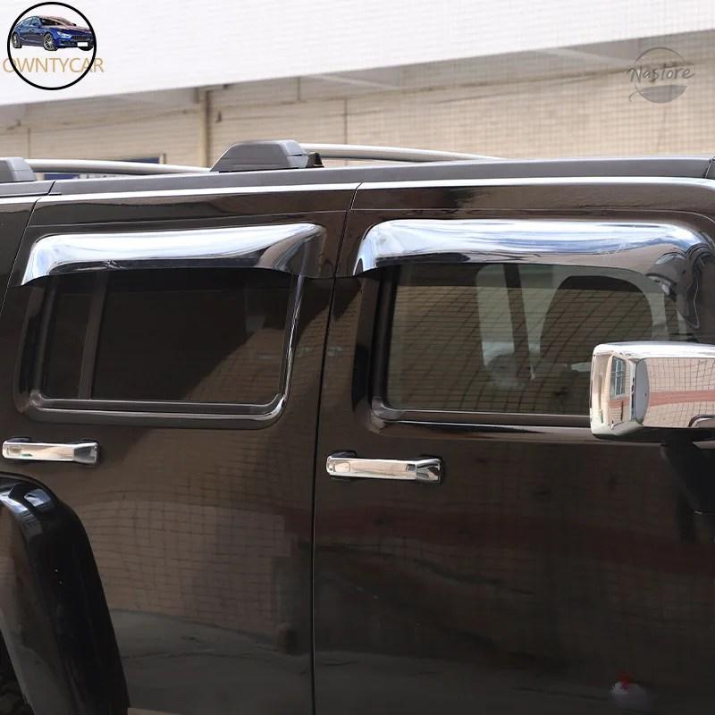 並行輸入品 ハマー アクセサリー 外装 カスタム hummerh2h3 2003-2009 abs バイザー 窓 雨 カスタムパーツ 部品 アクセサリー_5