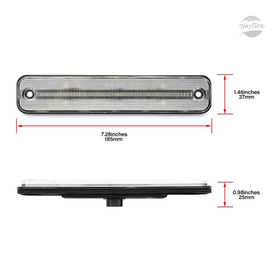 並行輸入品 ハマー フェンダー f \u0026 r-アンバー 赤 ledサイドマーカーライト hummeru2 カスタムパーツ 部品 アクセサリー_5