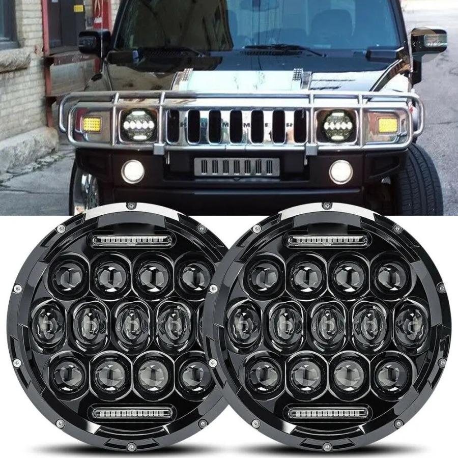 並行輸入品 ジープ h2 フロントバンパー ヘッドライト アクセサリー