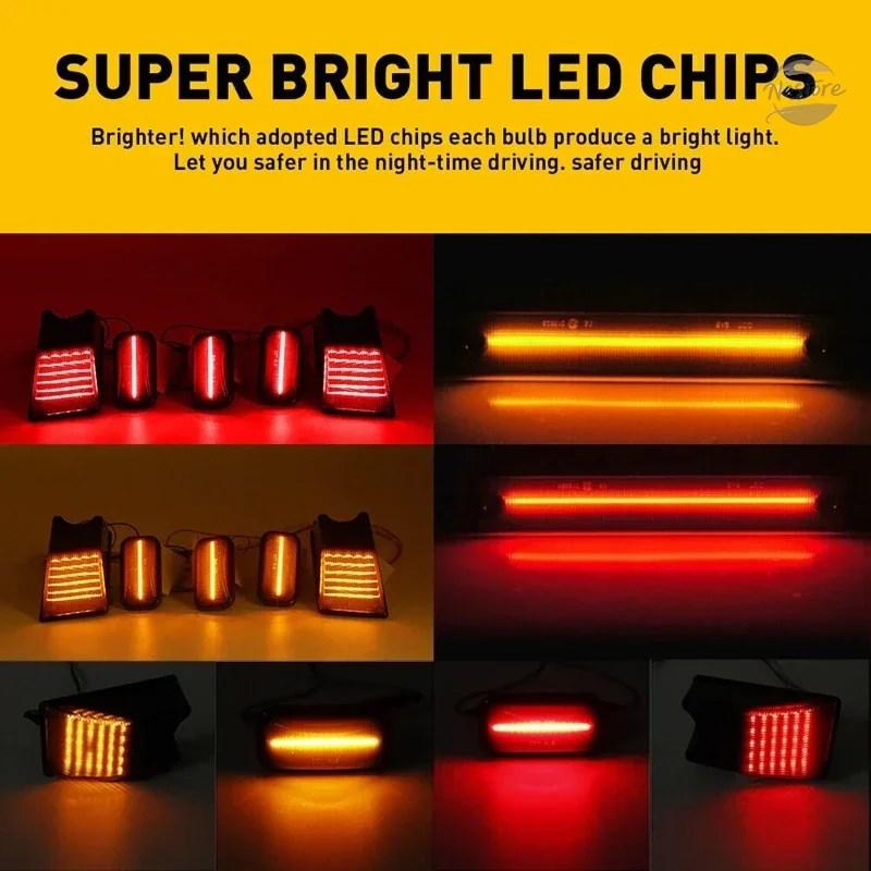 並行輸入品 ハマー h2 フェンダー 14 個 led カスタムパーツ 部品 アクセサリー_4