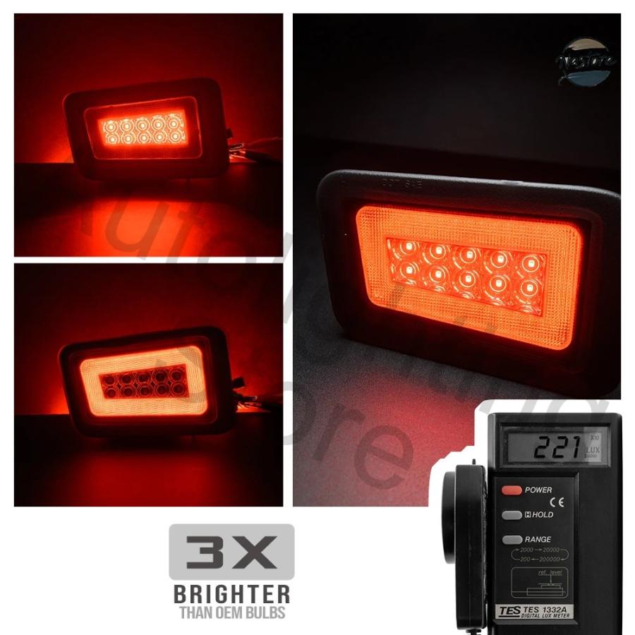 並行輸入品 ハマー h2 リアバンパー テールライト ブレーキ 2 個 led リフレクター hummer カスタムパーツ 部品 アクセサリー