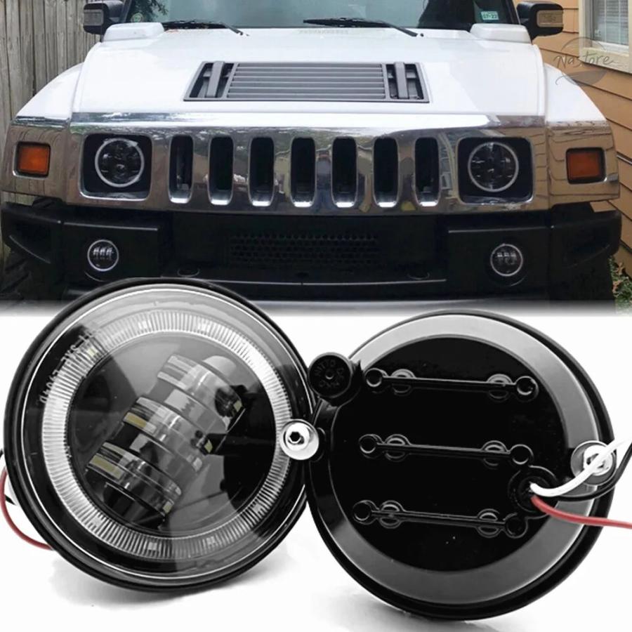 はま　ハマーH2部品 並行輸入品 ハマー h2 フォグランプ 2 個 led フォグライト hummer
