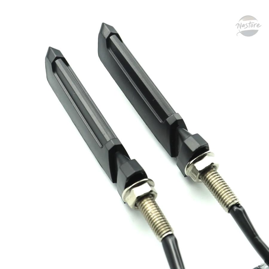並行輸入品 バイク 8mm ledウィンカーライト2個 汎 12v アンバー フローティング カスタムパーツ 部品 アクセサリーの画像
